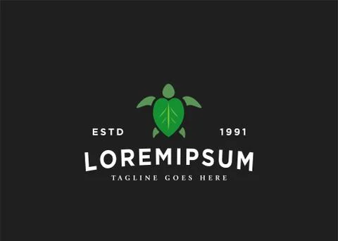 Turtle Logo Design Inspiration. Save The Turtle Vector Template. Illustration 스톡 일러스트