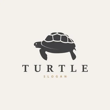 Turtle Logo Design Vector Illustration Symbol Template Stock Illustration