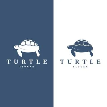 Turtle Logo Design Vector Illustration Symbol Template Illustrazione stock