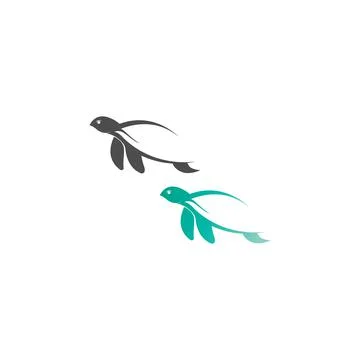 Turtle logo icon vector template illustration design concept Stock Illustration