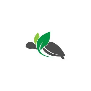Turtle logo icon vector template illustration design concept Stock Illustration