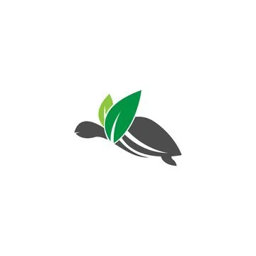Turtle logo icon vector template illustration design concept Stock Illustration