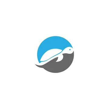 Turtle logo icon vector template illustration design concept Stock Illustration