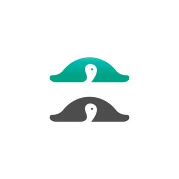 Turtle logo icon vector template illustration design concept Stock Illustration