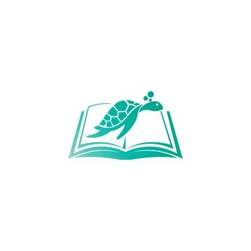 Turtle logo icon vector template illustration design concept Stock Illustration