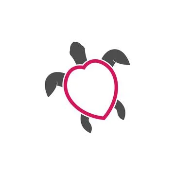 Turtle logo icon vector template illustration design concept Stock Illustration