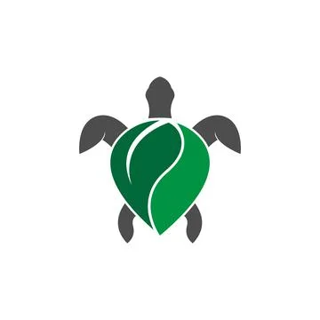 Turtle logo icon vector template illustration design concept Stock Illustration
