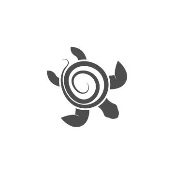 Turtle logo icon vector template illustration design concept Stock Illustration