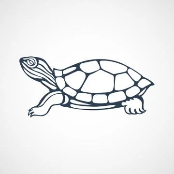 Turtle logo Stock Illustration