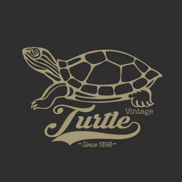Turtle logo Stock Illustration