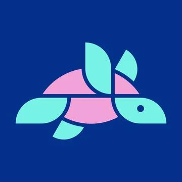 Turtle logo Stock Illustration