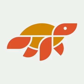 Turtle logo Stock Illustration