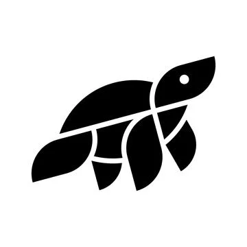 Turtle logo 스톡 일러스트