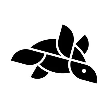 Turtle logo Illustrazione stock