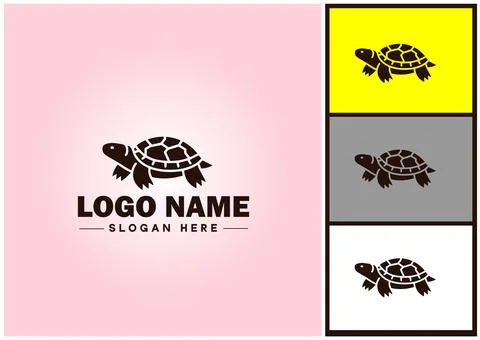 Turtle logo vector art icon graphics for company brand tortoise icon Turtle.. Stockillustratie
