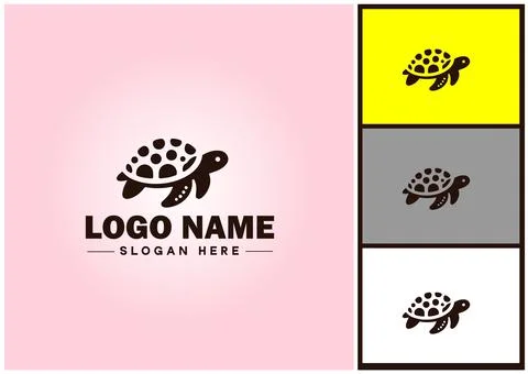 Turtle logo vector art icon graphics for company brand tortoise icon Turtle.. Stockillustratie