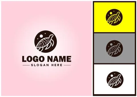 Turtle logo vector art icon graphics for company brand tortoise icon Turtle.. Illustrazione stock