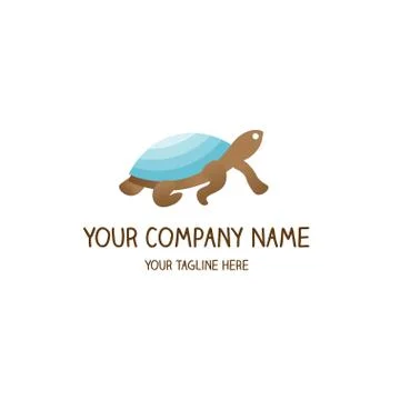 Turtle Logo Vector Design Template Stock Illustration