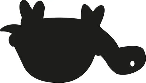 Turtle lying on his shell Illustrazione stock