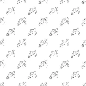 Turtle pattern seamless Stock Illustration