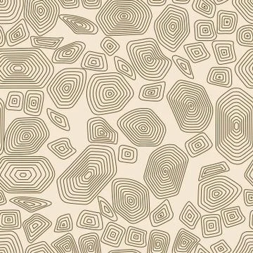 Turtle seamless pattern. Brown and beige tortoise. Terrapin wallpaper. Stock Illustration