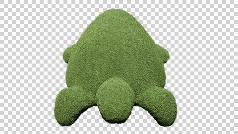 Turtle shaped garden hedges Stock Photos