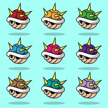 Turtle Shell Game Illustrazione stock