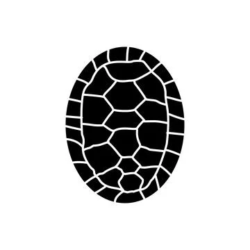 Turtle Shell Icon Vector Illustration Isolated on White Background Stock Illustration