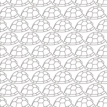 Turtle Shell Pattern Stock Illustration