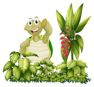 A turtle standing Illustrazione stock