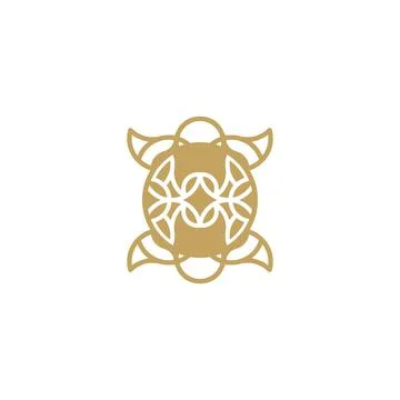 Turtle symbol illustration vector for t-shirt print design, graphic, Stock Illustration