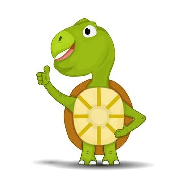 Turtle thumbs up Stock Illustration
