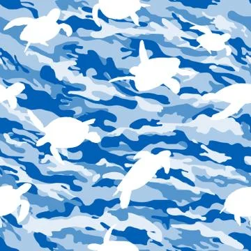 Turtle Vector Camouflage Stockillustratie