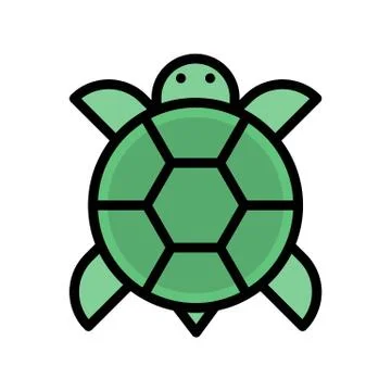Turtle vector, Chinese New Year related filled style icon editable stroke イラスト素材