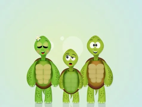 Turtles Illustrazione stock