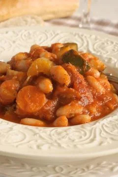 Tuscan Bean Soup Stock Photos