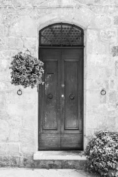 Tuscan door Stock Photos