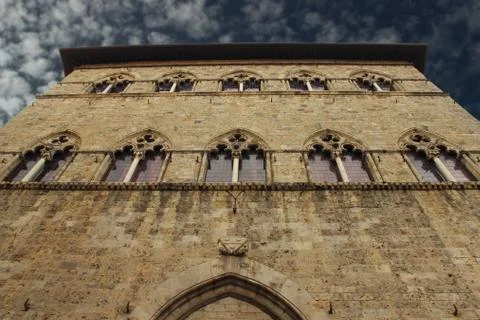 Tuscan gothic building Stock Photos