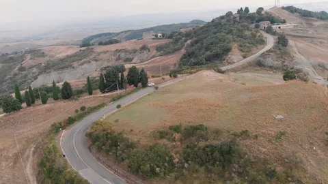Tuscan hills in the fall. Stock Footage 114803310