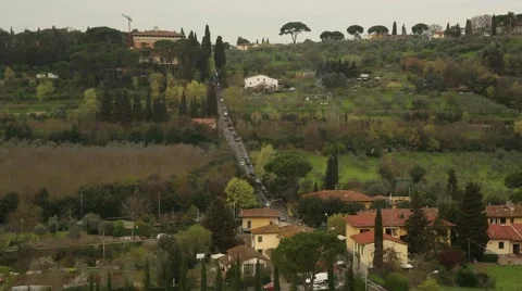 Tuscan landscape Stock Footage 42125521