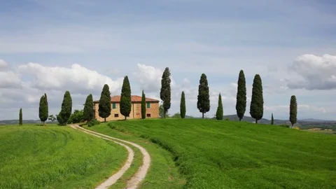 Tuscan landscape, Italy Stock Footage 80084903