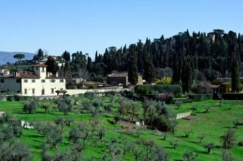 Tuscan landscape Stock Photos