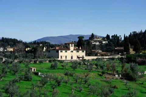 Tuscan landscape Stock Photos