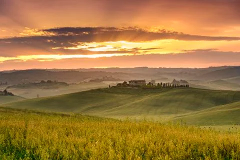 Tuscan landscape Stock Photos