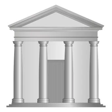 Tuscan temple Stock Illustration