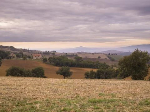 Tuscan valley Stock Photos