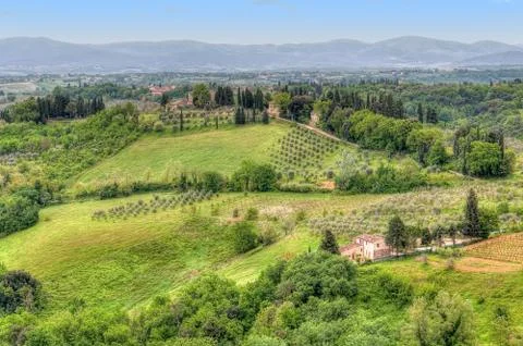 Tuscany landscape Stock Photos