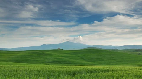 Tuscany landscape time lapse Stock Footage 39069334