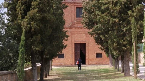 Tuscany, Pienza Stock Footage 75121089
