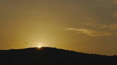 Tuscany sunrise timelapse Stock Footage